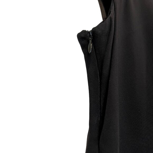 CO Collections Black Napkin Dress NWT – XS Asymmetrical Midi $1,095 Retail NWT - Picture 4 of 13